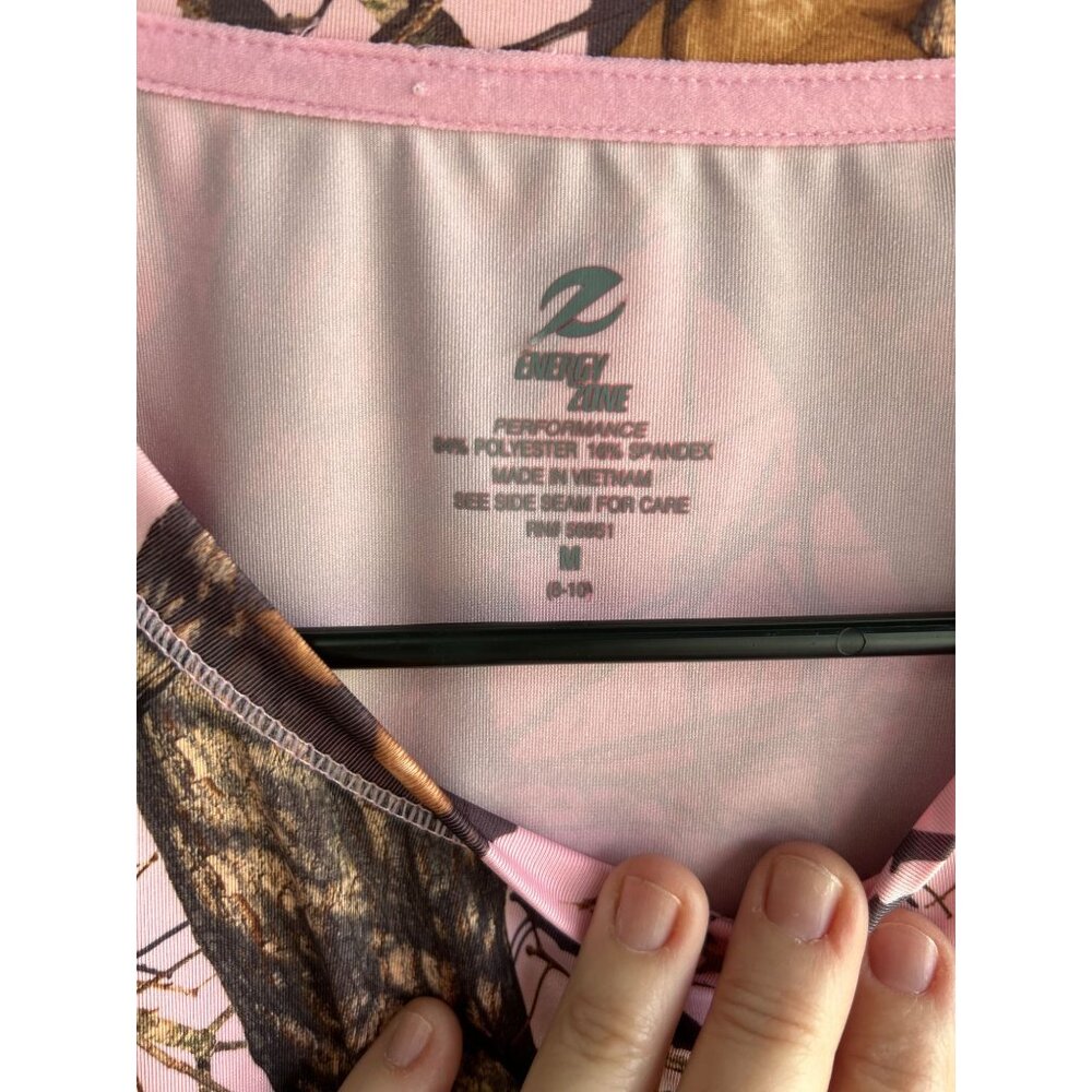 Energy Zone Pink Camo Long Sleeve Shirt - Size L - Picture 4 of 6